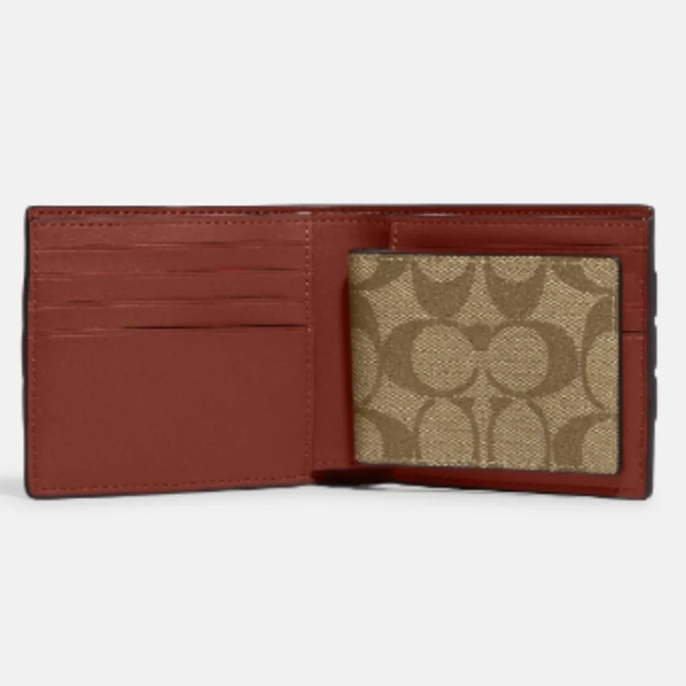 NWT Coach Men’s 3 in-1 Wallet boxed Gift set - Picture 3 of 7